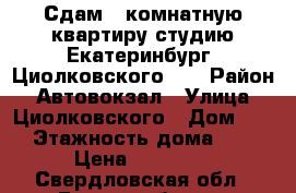 Сдам 1-комнатную квартиру-студию Екатеринбург, Циолковского 34 › Район ­ Автовокзал › Улица ­ Циолковского › Дом ­ 34 › Этажность дома ­ 12 › Цена ­ 21 000 - Свердловская обл., Екатеринбург г. Недвижимость » Квартиры аренда   